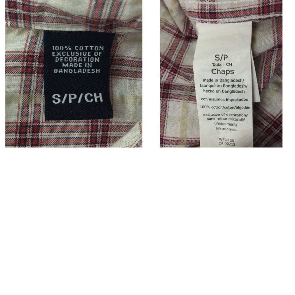 Chaps CHAPS Mens Size Small Plaid Button Down See… - image 4