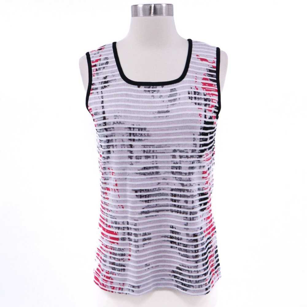 Vintage Ming Wang Shell Tank Top Womens S NEW Whi… - image 1