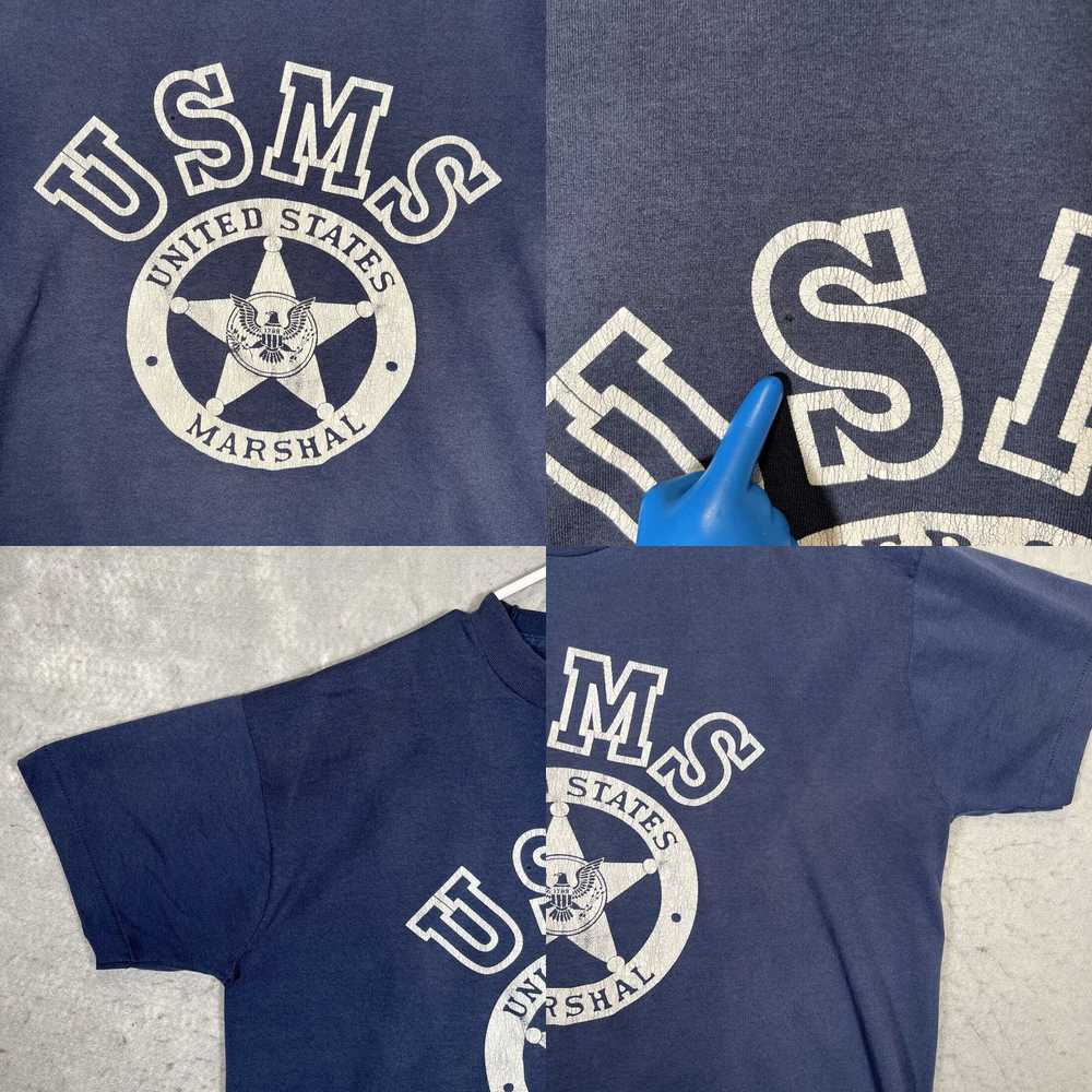 Fruit Of The Loom A1 Vintage 80s USMC Marshal T S… - image 4