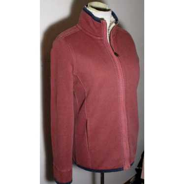 Vintage Women's FAT FACE Burnt Red Full Zip Insul… - image 1