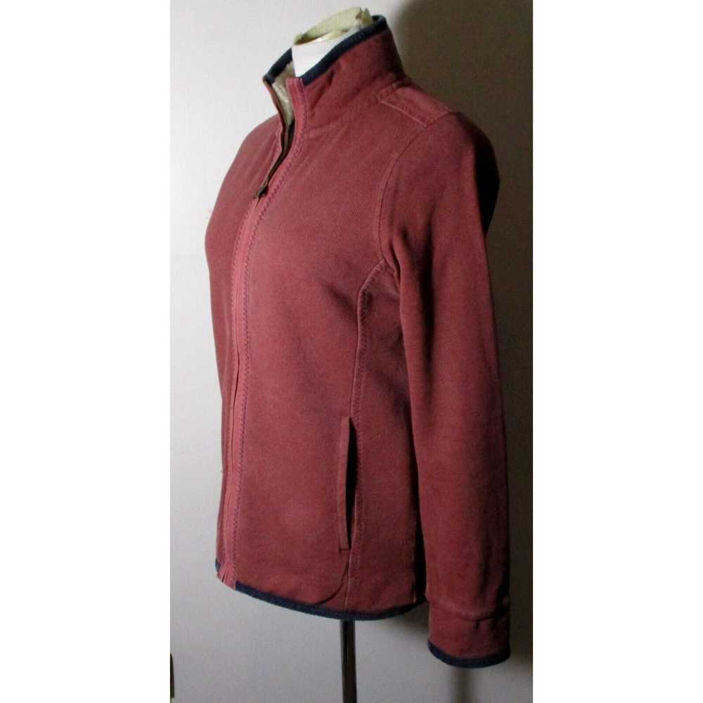 Vintage Women's FAT FACE Burnt Red Full Zip Insul… - image 2