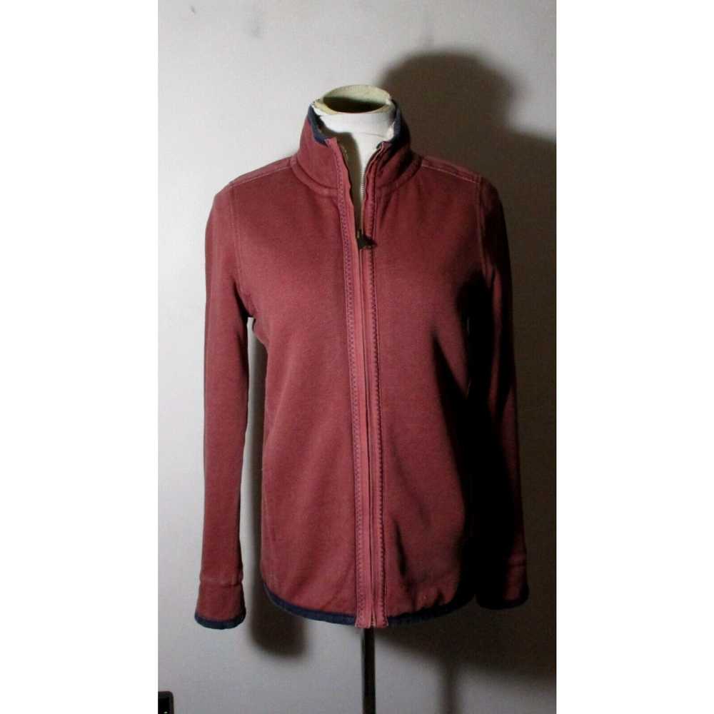 Vintage Women's FAT FACE Burnt Red Full Zip Insul… - image 3