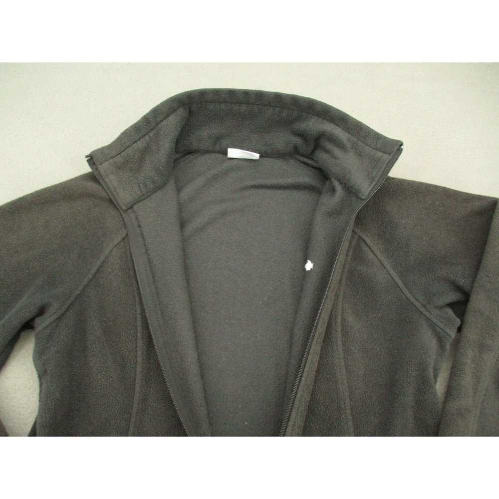 Vintage Columbia Adult Jacket Medium Black Fleece… - image 2