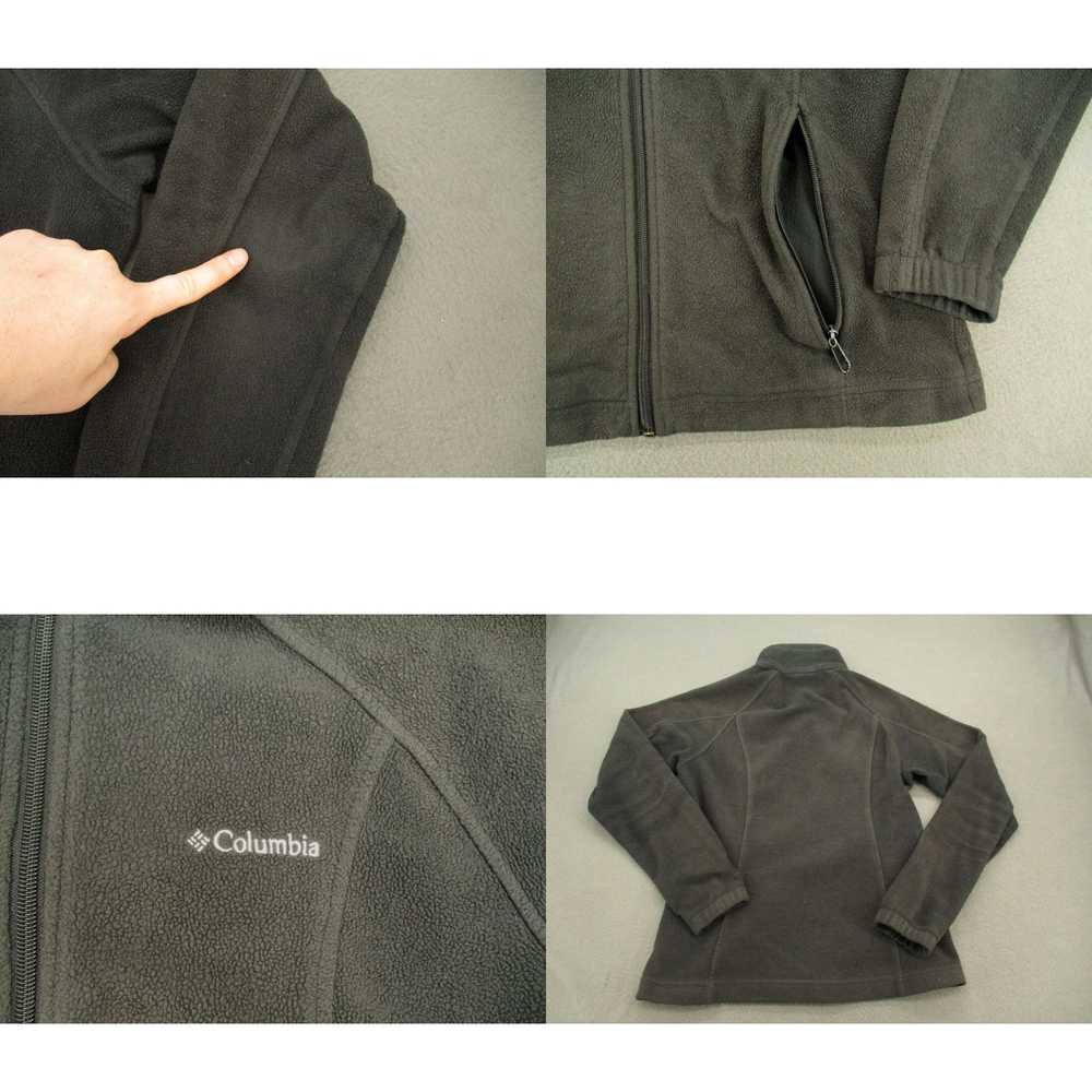 Vintage Columbia Adult Jacket Medium Black Fleece… - image 4