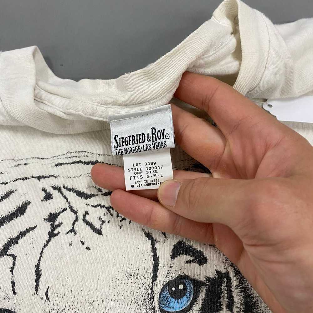 Vintage 90s White Tiger Tee - image 3