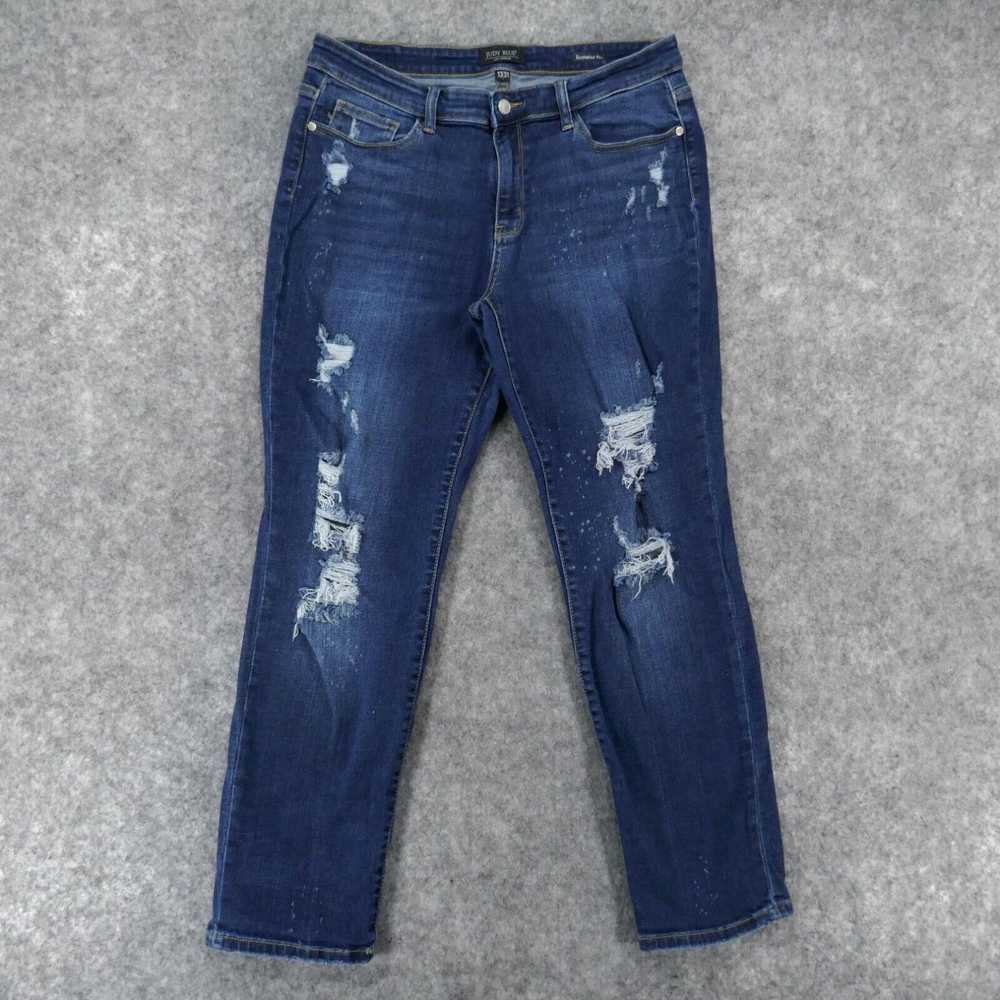 Vintage Judy Blue Jeans Women 13/31 Boyfriend Fit… - image 1