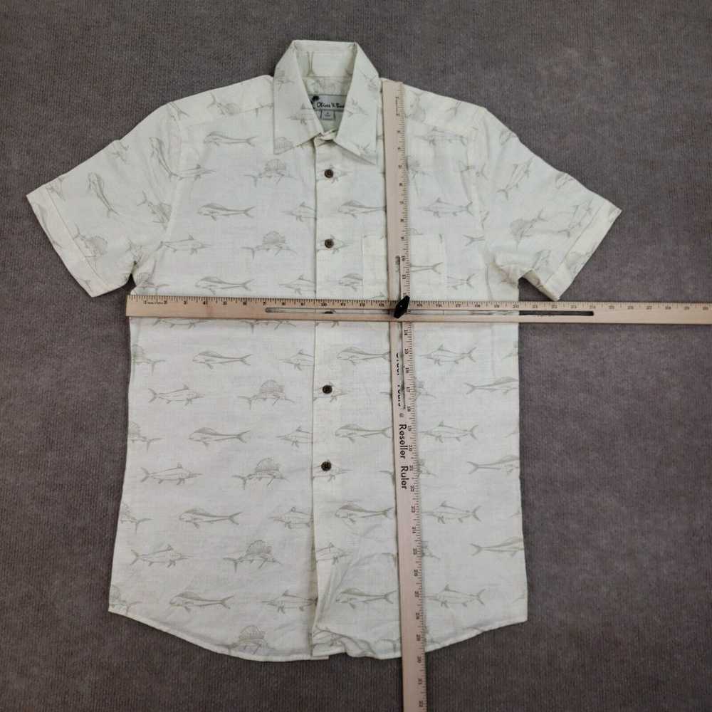 Vintage Oliver + Burke Shirt Mens Small Beige But… - image 2