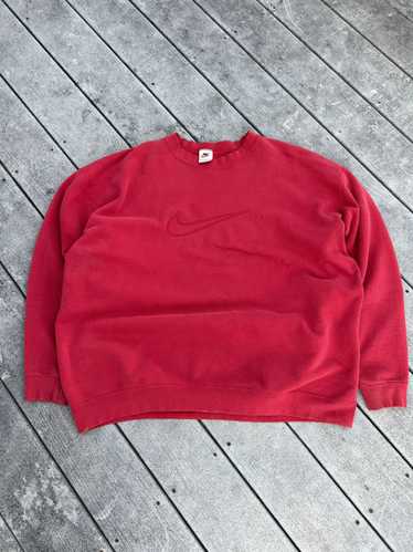 Nike × Streetwear × Vintage Vintage Nike red sweat