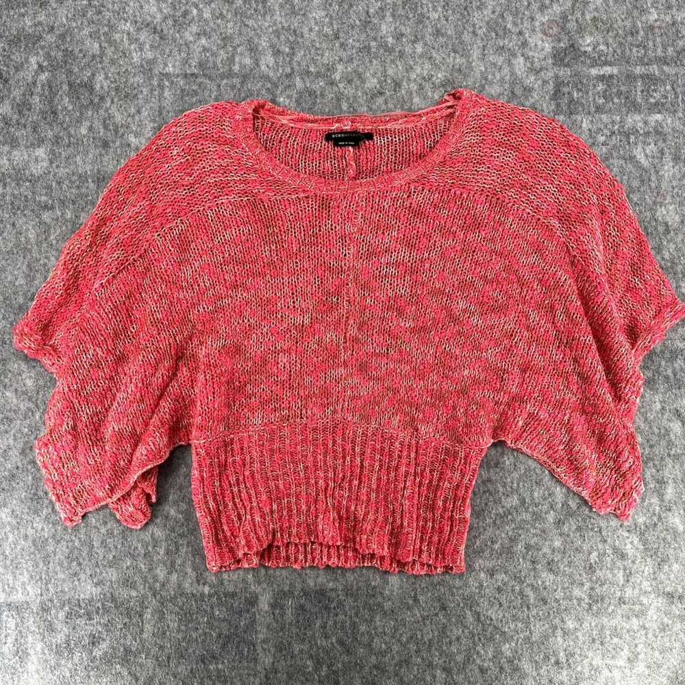 Vintage BCBG Maxazria Womens Pink Loose Knit Swea… - image 1