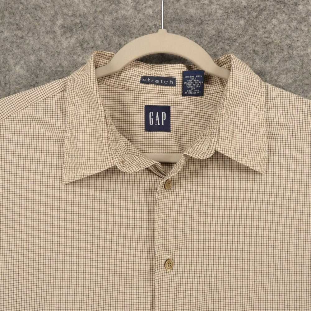 Gap Gap Shirt Mens Large Stretch Long Sleeve Butt… - image 2