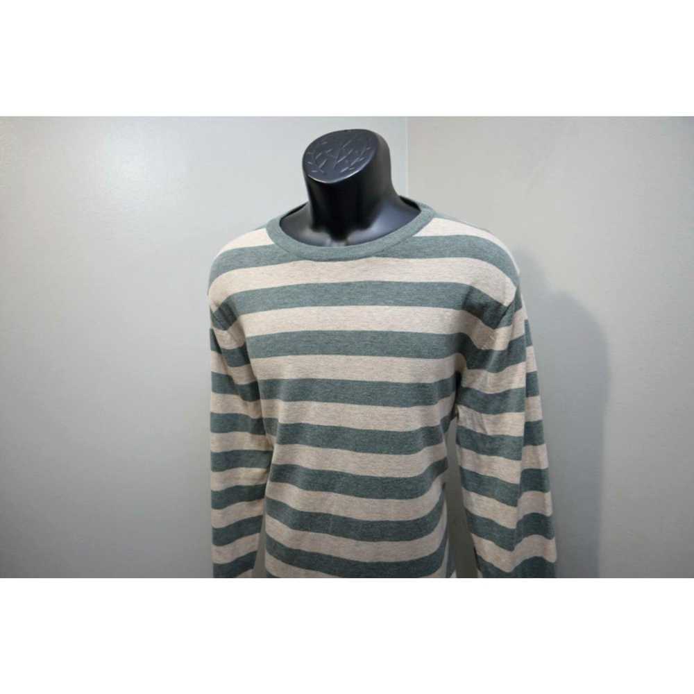 J.Crew J Crew Crew Neck Sweater Striped Wool/Cott… - image 3