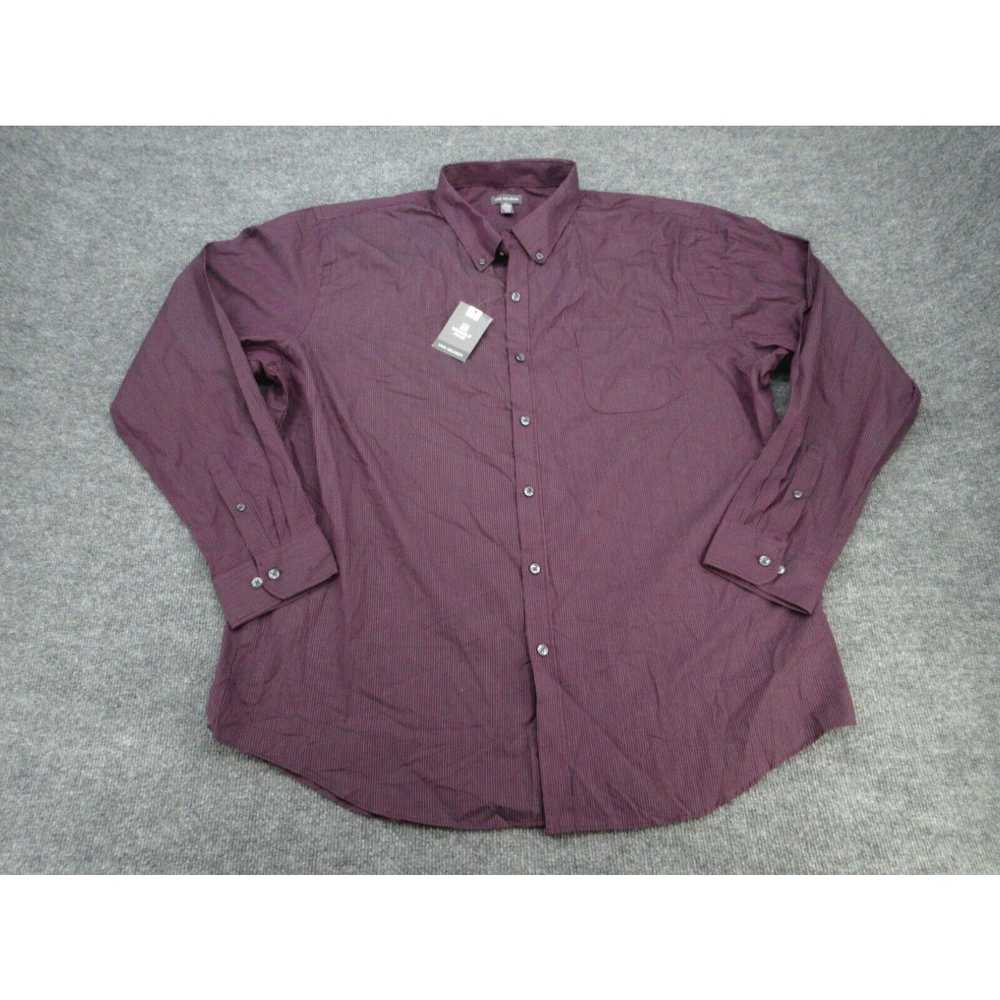 Van Heusen Van Heusen Shirt Adult XXL Purple Stri… - image 1