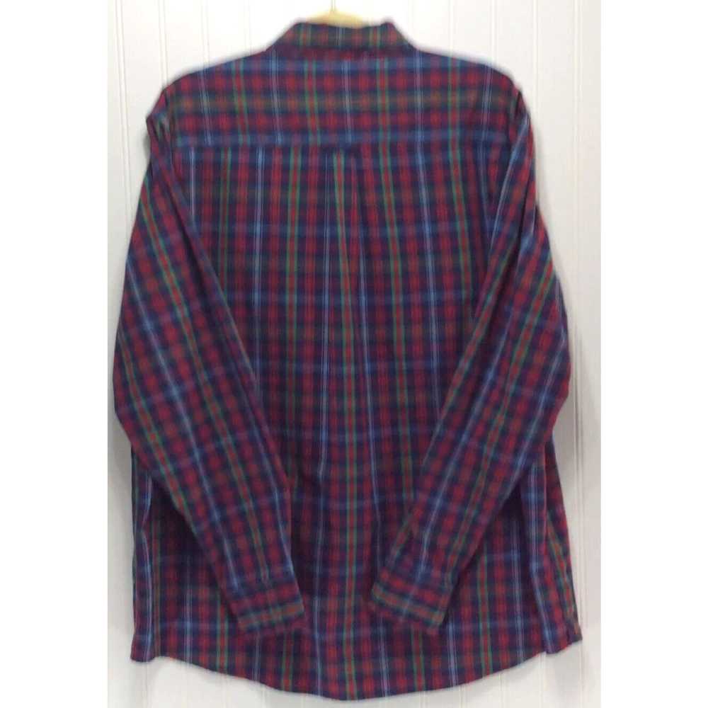 Chaps CHAPS Easy Care Plaid Button Down Shirt Siz… - image 2