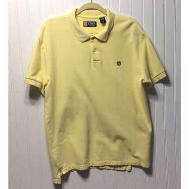 Chaps CHAPS Mens Size Large Yellow Cotton Polo Sh… - image 1