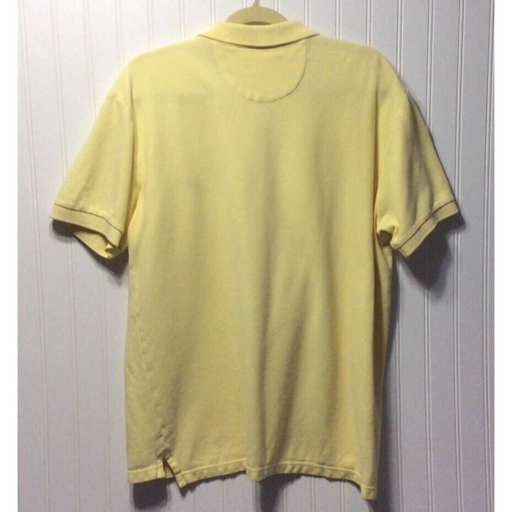 Chaps CHAPS Mens Size Large Yellow Cotton Polo Sh… - image 2