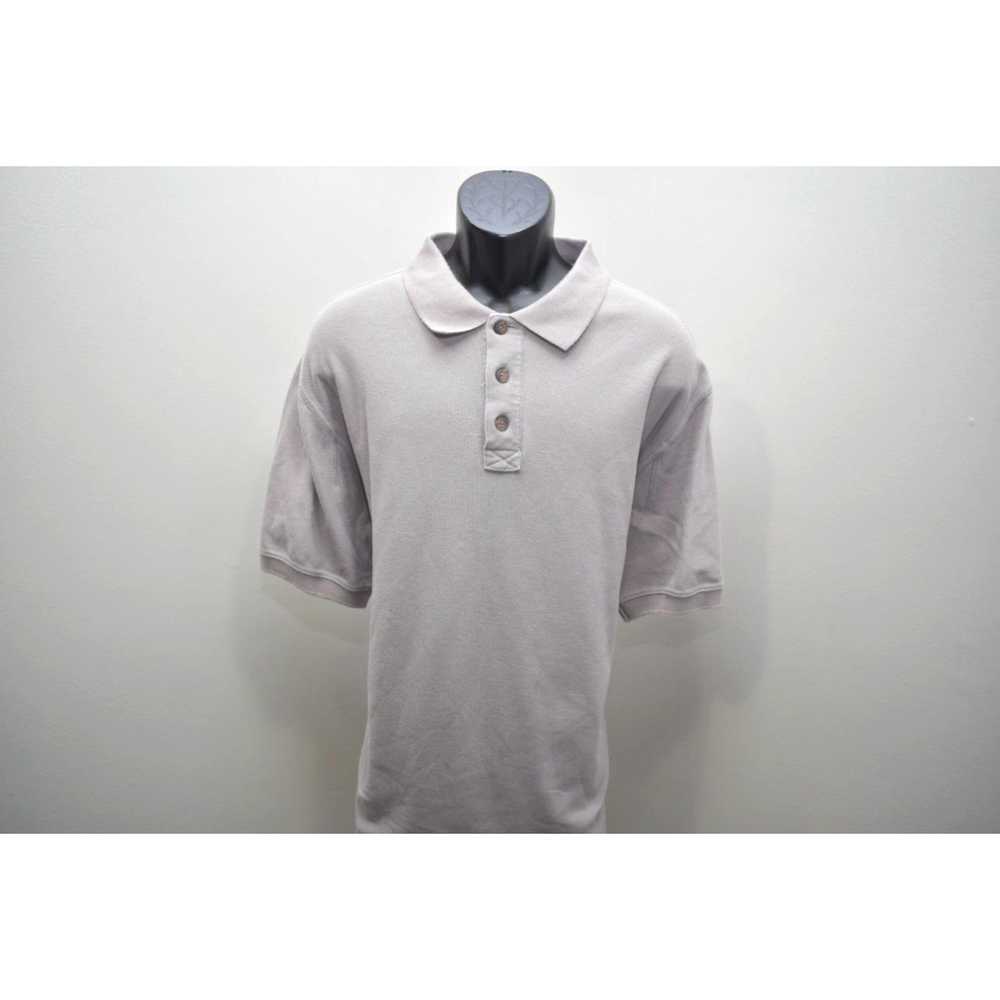 Vintage Duluth Trading Co. Polo Shirt Gray Short … - image 3