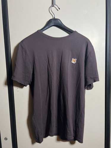 Maison Kitsune Maison Kitsune Brown Logo T-shirt