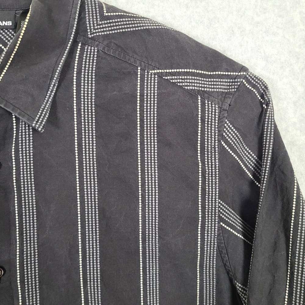 DKNY DKNY Button Up Shirt Mens XL Black White Str… - image 2