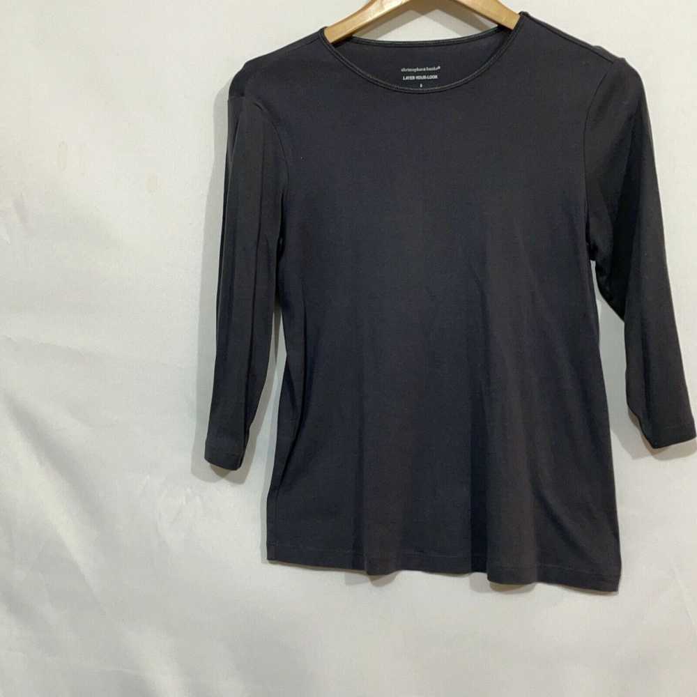 Vintage Christopher & Banks Womens Gray Three Qua… - image 1