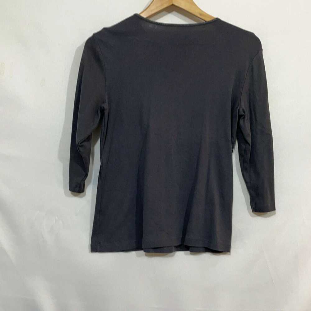 Vintage Christopher & Banks Womens Gray Three Qua… - image 2