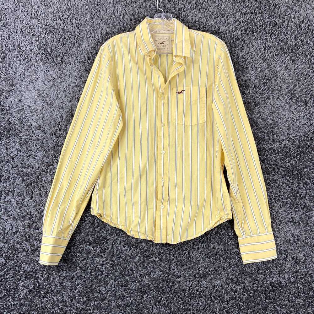 Vintage Hollister Mens Multicolor Striped Long Sl… - image 1