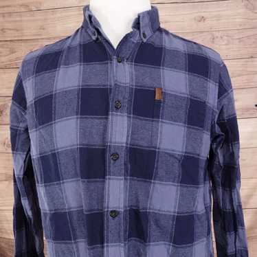 Chaps CHAPS PERFORMANCE LONG SLEEVE BLUE PLAID FL… - image 1