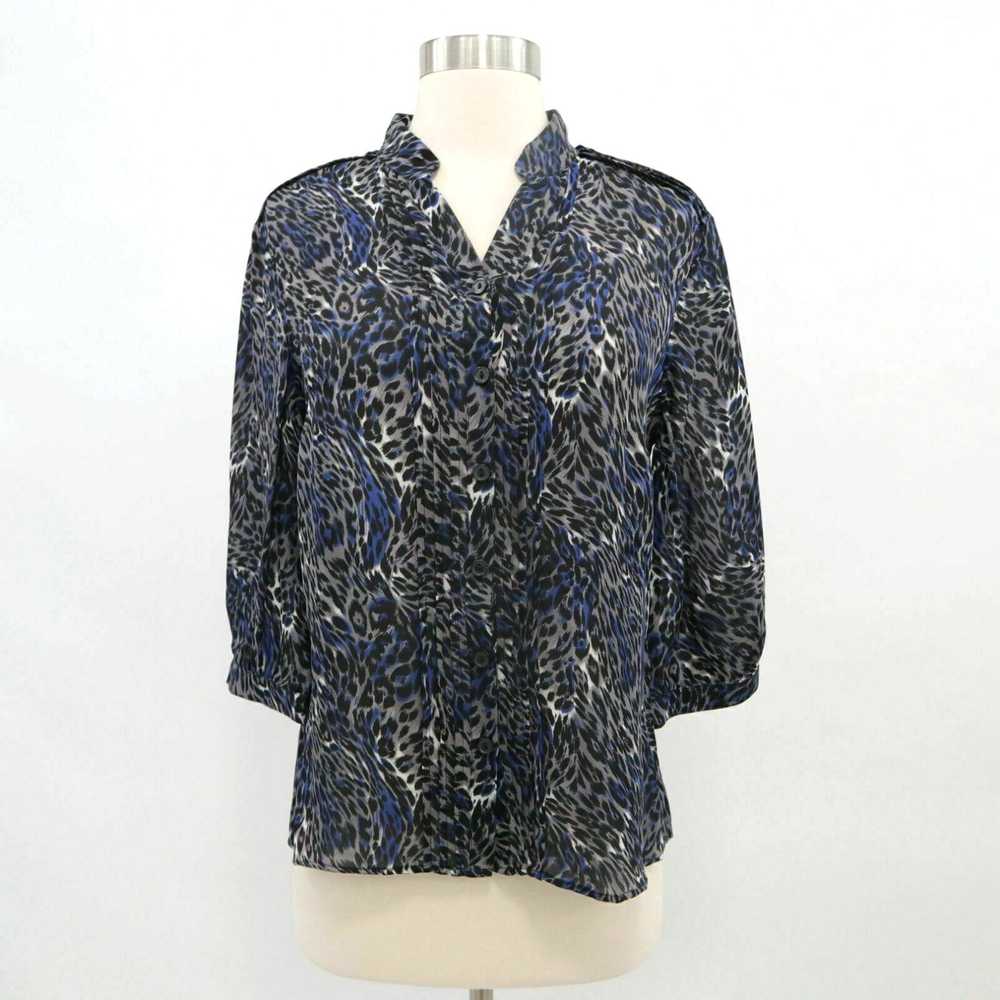 Parker Parker Silk Blouse Shirt Top Womens XS Ani… - image 1