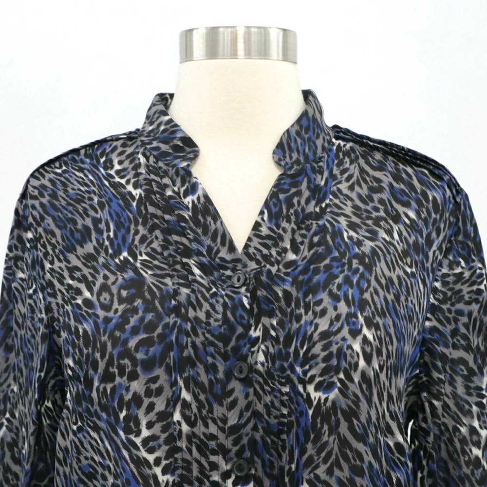 Parker Parker Silk Blouse Shirt Top Womens XS Ani… - image 2