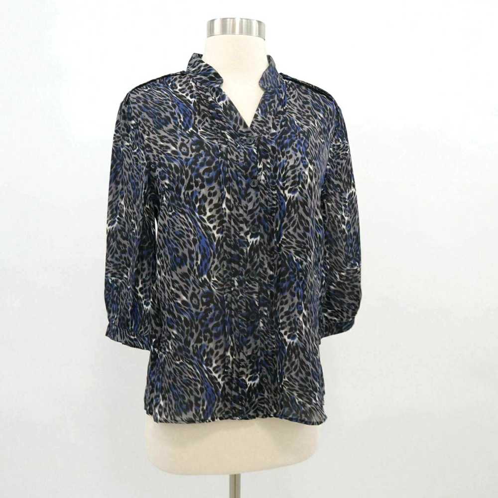 Parker Parker Silk Blouse Shirt Top Womens XS Ani… - image 3