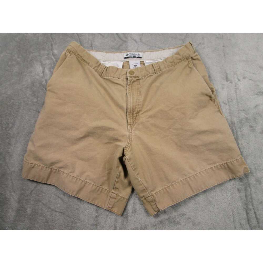 Vintage Columbia Shorts Mens 36 Brown Pockets Cot… - image 1