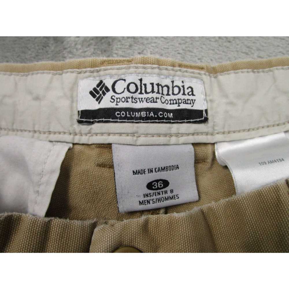 Vintage Columbia Shorts Mens 36 Brown Pockets Cot… - image 2