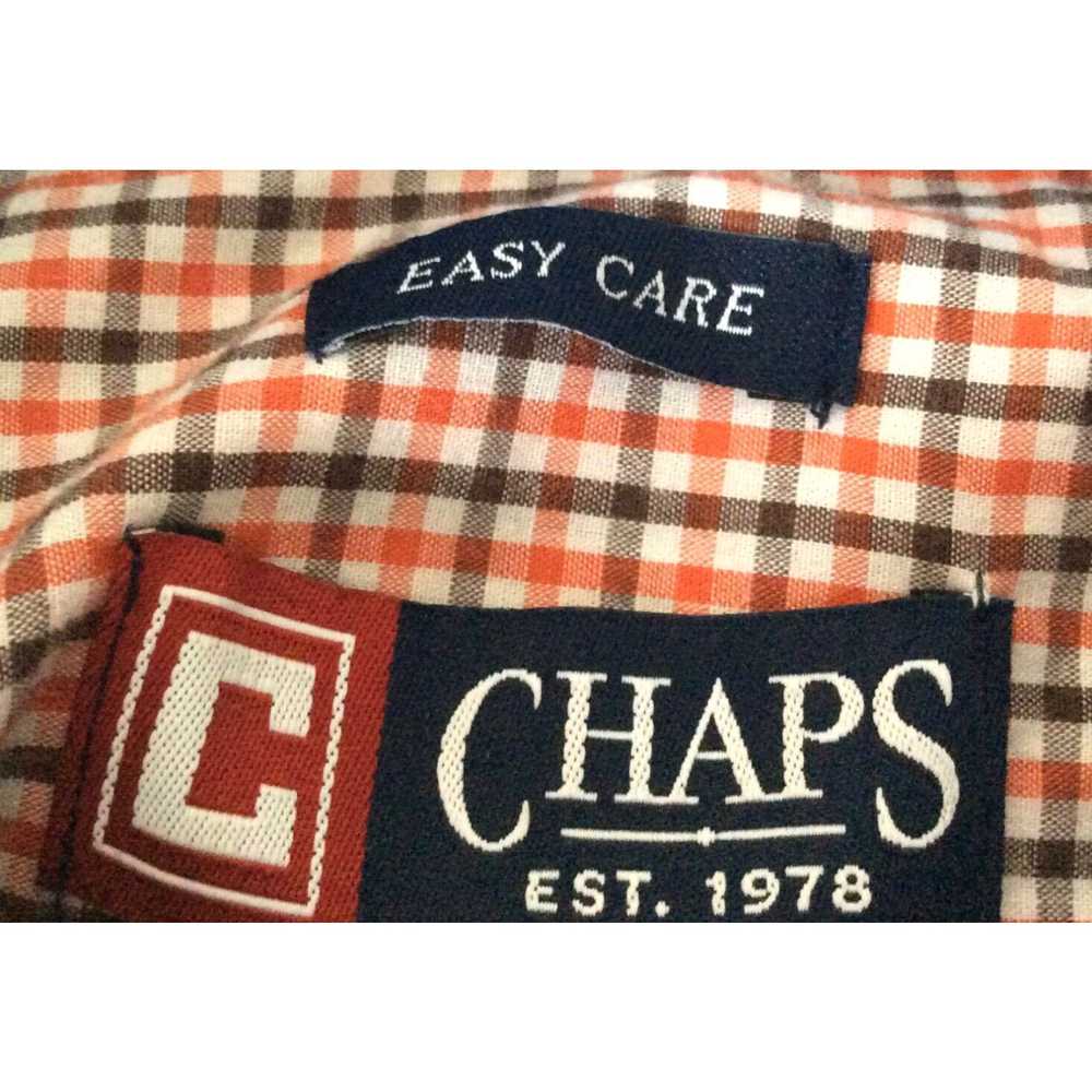 Chaps CHAPS Easy Care Mens Plaid Long Sleeve Shir… - image 3