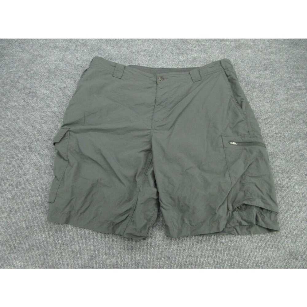 Vintage Columbia Shorts Adult 38x10 Gray Cargo Zi… - image 1