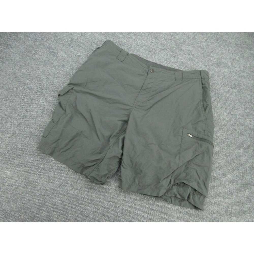 Vintage Columbia Shorts Adult 38x10 Gray Cargo Zi… - image 2