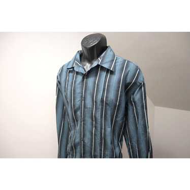 Cubavera Cubavera Hawaiian Shirt Cotton Striped Lo