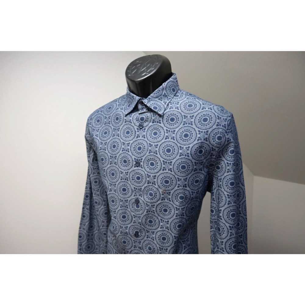 Express Express Dress Shirt Floral Designer Blue … - image 1