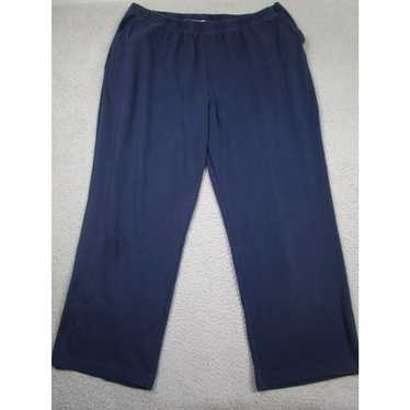 Vintage Woman Within Pants Womens 3XT Blue Fleece… - image 1