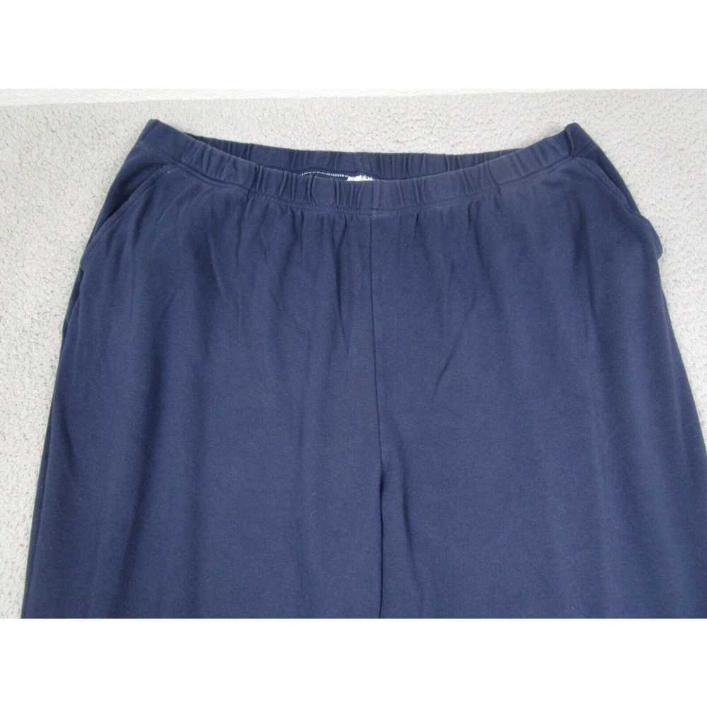 Vintage Woman Within Pants Womens 3XT Blue Fleece… - image 3