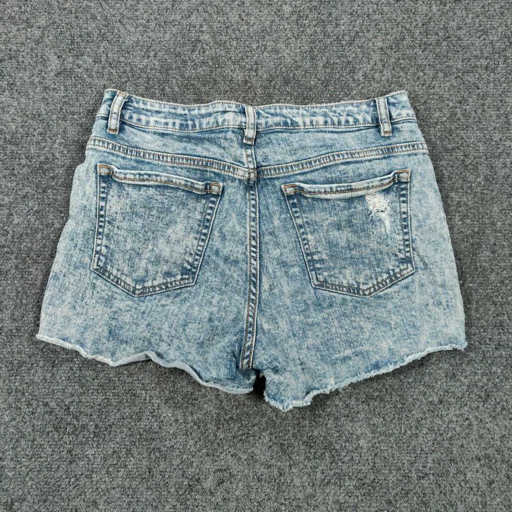 Vintage Refuge Shorts Women 10 Blue Cut-Off Mid-R… - image 2