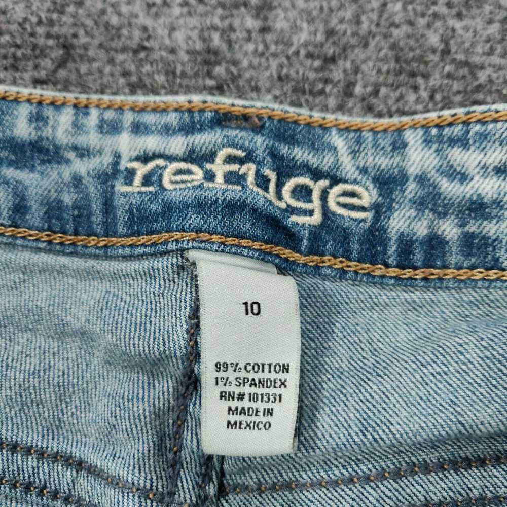 Vintage Refuge Shorts Women 10 Blue Cut-Off Mid-R… - image 3