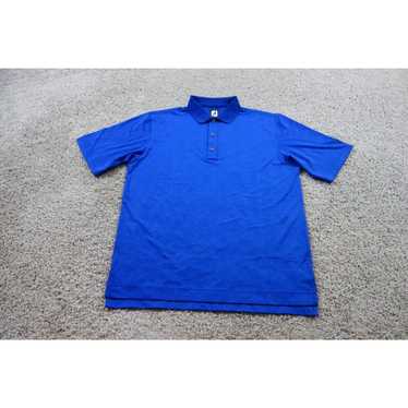 Footjoy Footjoy Polo Shirt Mens Medum Blue Floral… - image 1