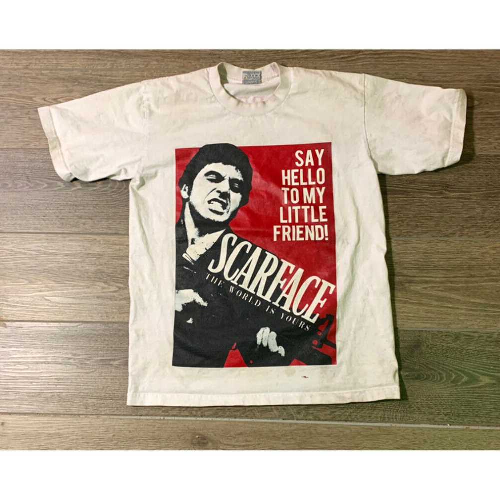 Vintage VTG Scarface The World Is Yours T Shirt S… - image 1