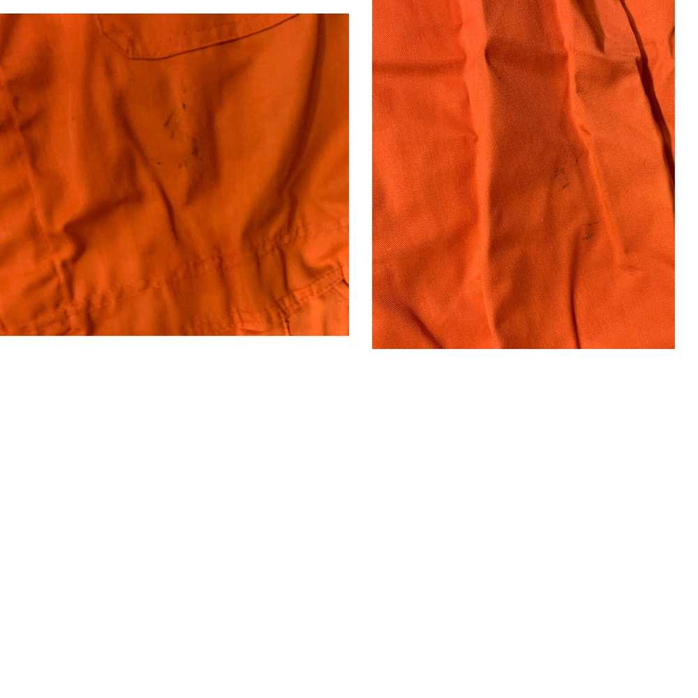 Jump VTG 80’s Todd Uniform Orange Jump Suit Size … - image 4