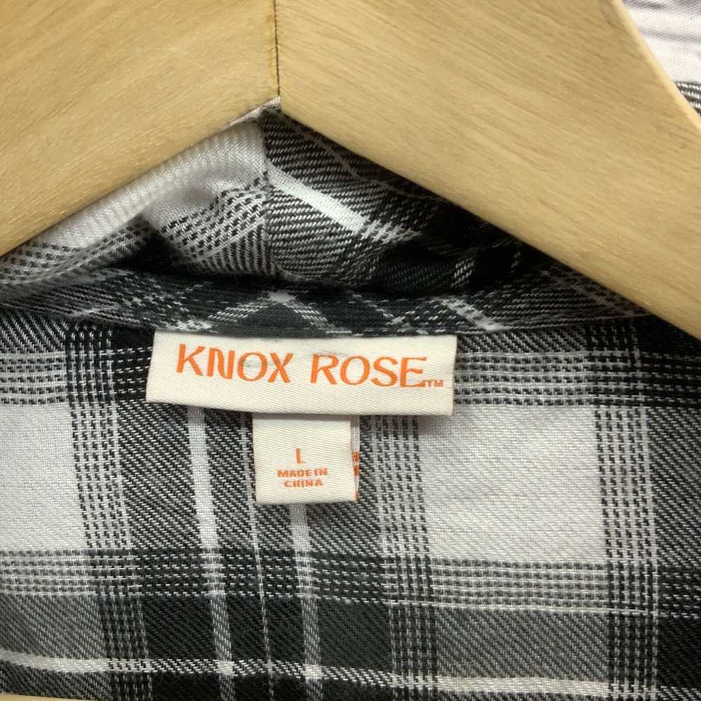 Vintage Knox Rose Sweater Womens Sz L Ruffles Bla… - image 3