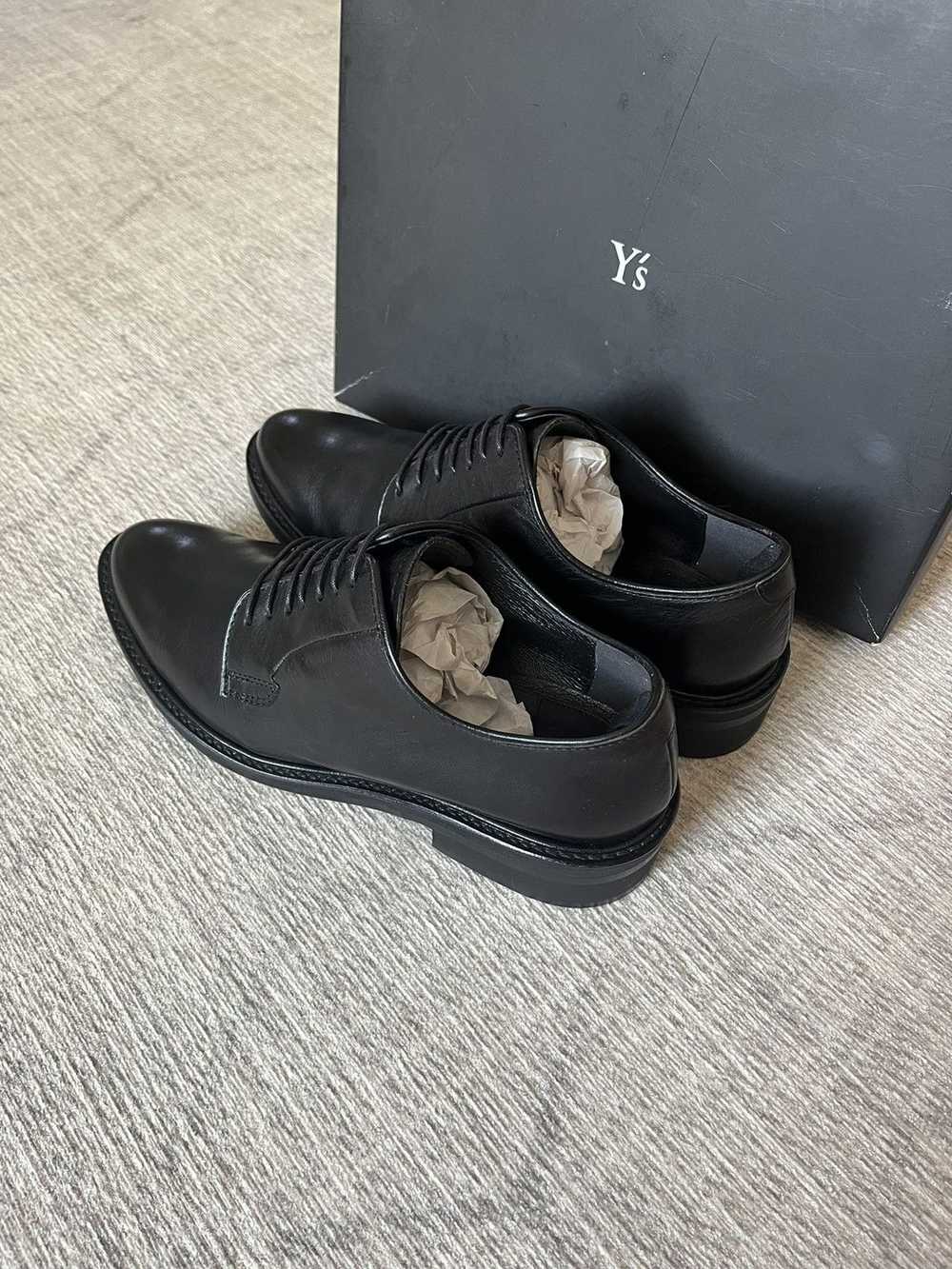 Y's × Yohji Yamamoto Yohji Yamamoto Leather Derby… - image 2