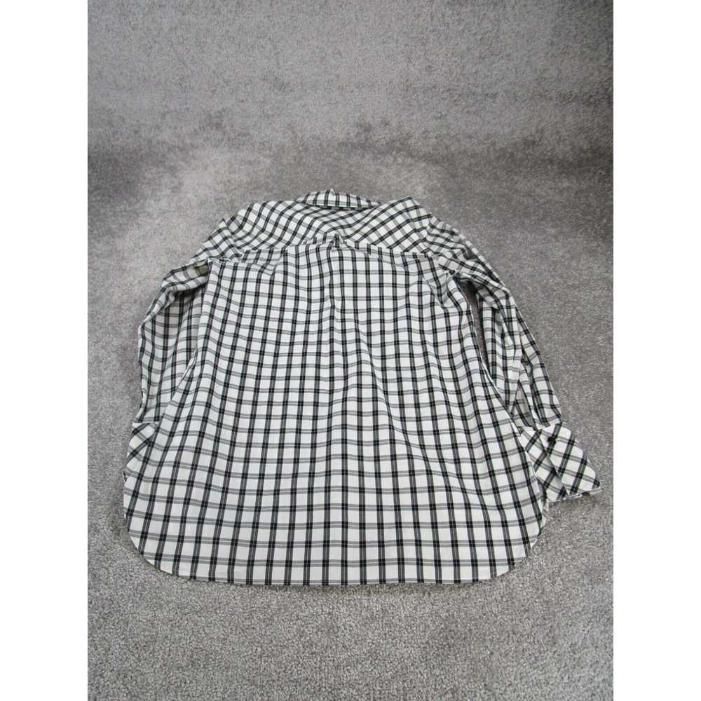 Talbots Talbots Shirt Womens 4 White Plaid Cotton… - image 3