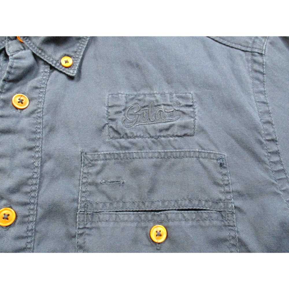 Vintage G Star RAW Shirt Mens Mediium Blue Button… - image 3