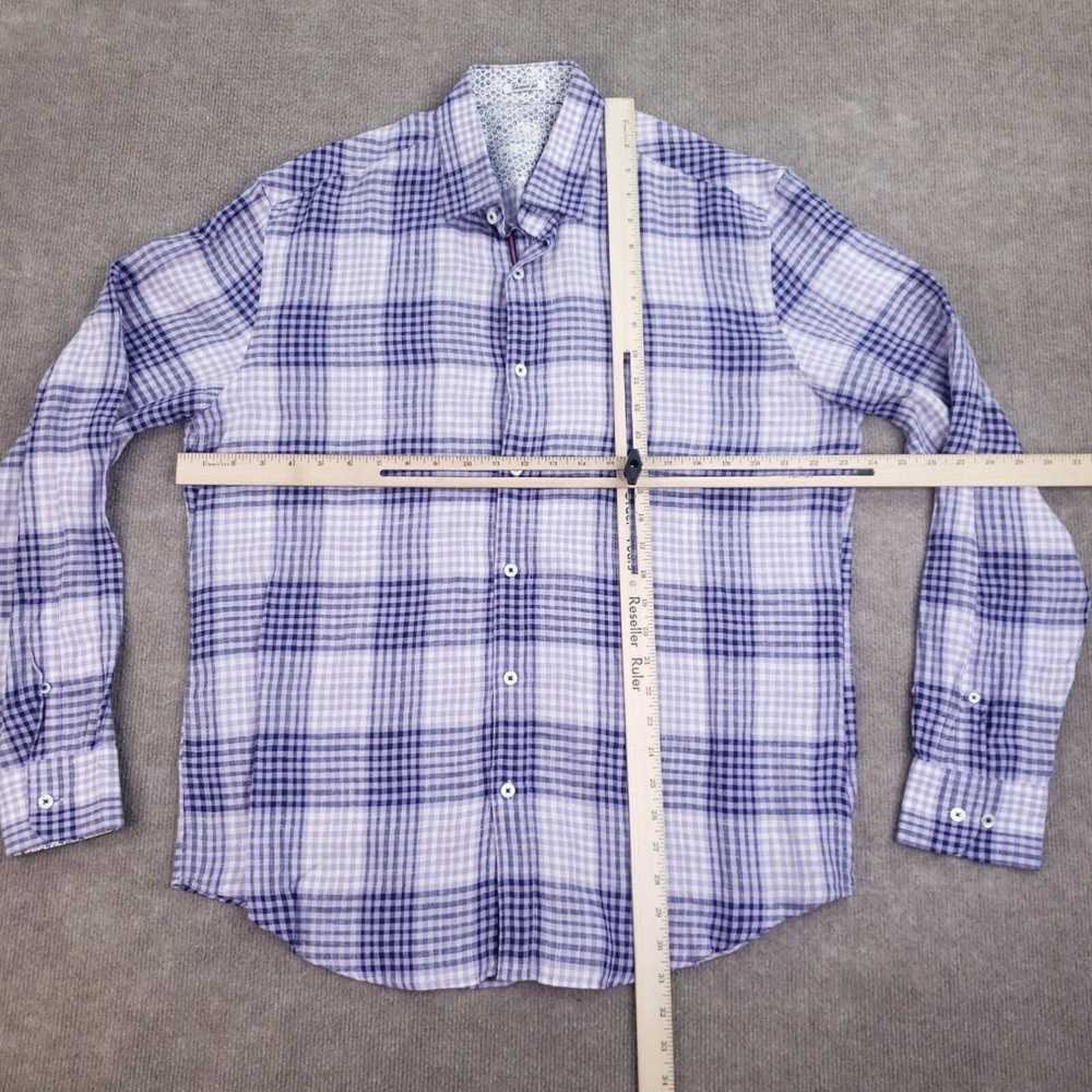 Bugatchi Bugatchi Uomo Linen Shirt Mens XL Purple… - image 2