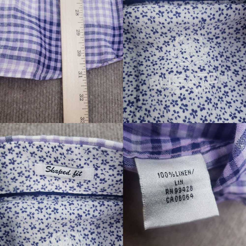 Bugatchi Bugatchi Uomo Linen Shirt Mens XL Purple… - image 4