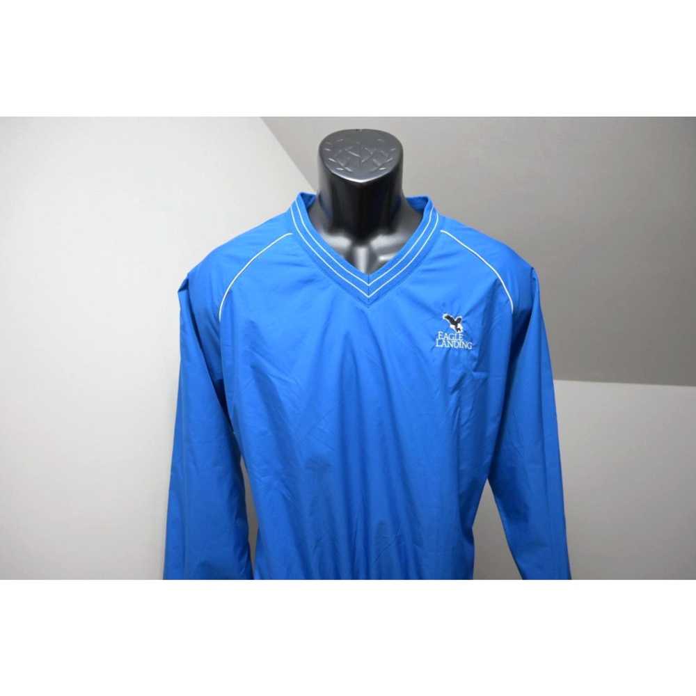 Footjoy FootJoy V Neck Windbreaker Golf Jacket Bl… - image 2